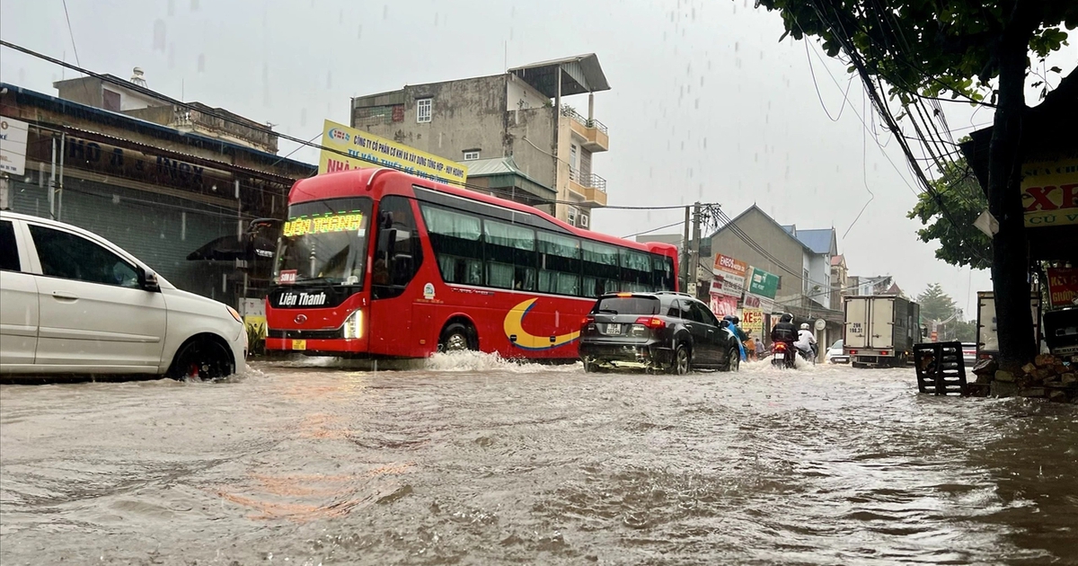 Mưa lớn tại Bắc Bộ và Thanh Hóa, đề phòng ngập úng, sạt lở