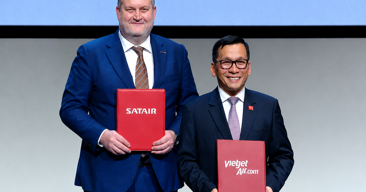 Vietjet và Satair trao Thoả thuận chiến lược phát triển chuỗi cung ứng hàng không tại Việt Nam