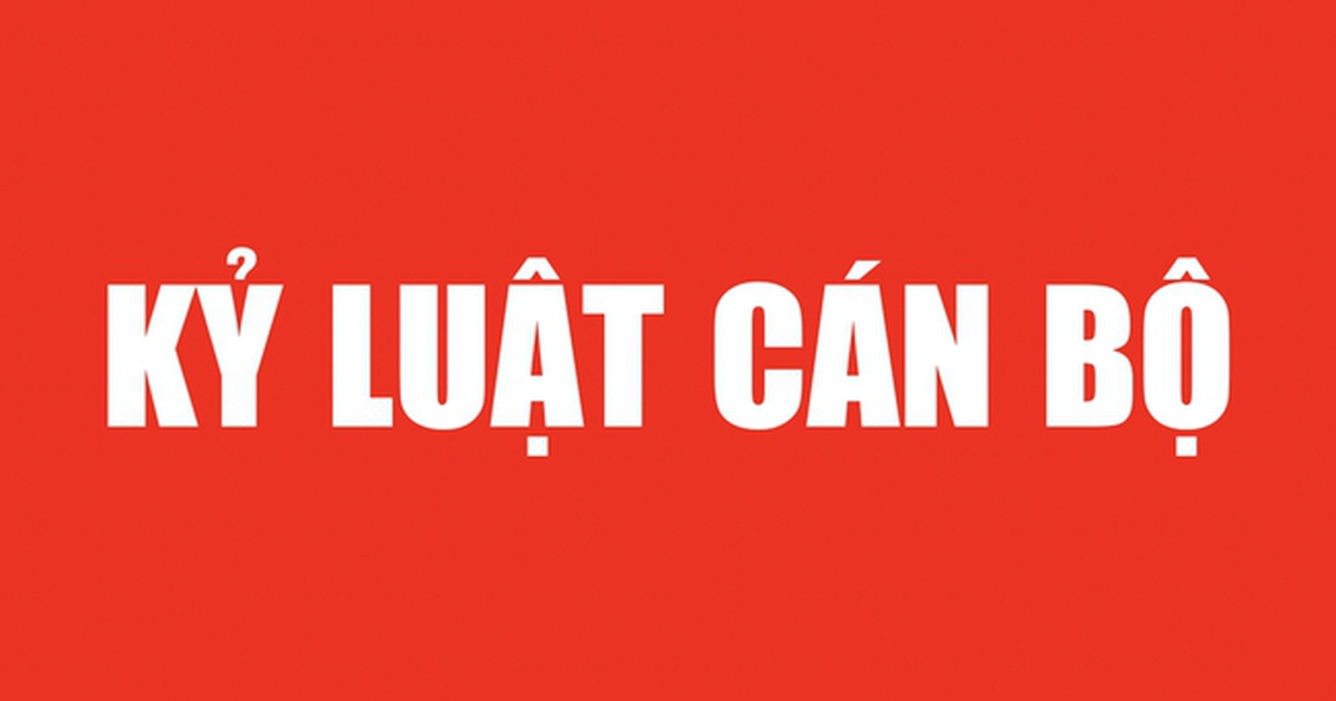 Kỷ luật cảnh cáo 2 nguyên lãnh đạo tỉnh